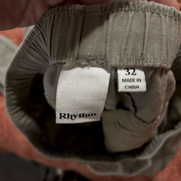 Rhythm Cargo Elastic Waist Pants - Picture 3 of 3